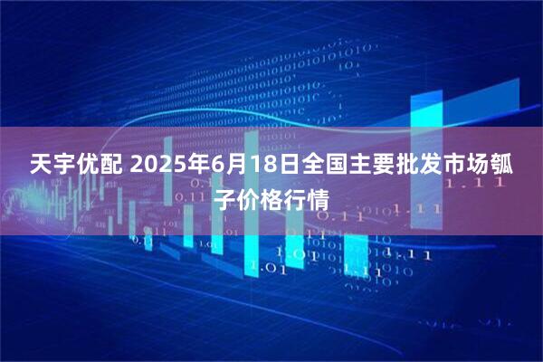天宇优配 2025年6月18日全国主要批发市场瓠子价格行情