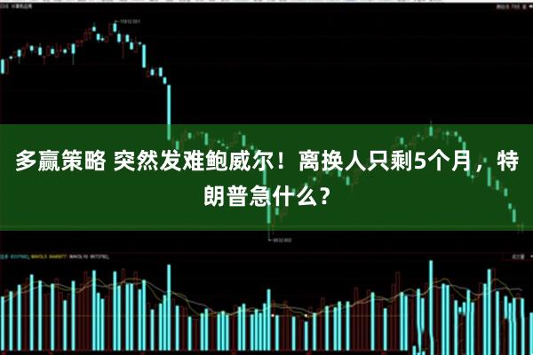 多赢策略 突然发难鲍威尔！离换人只剩5个月，特朗普急什么？